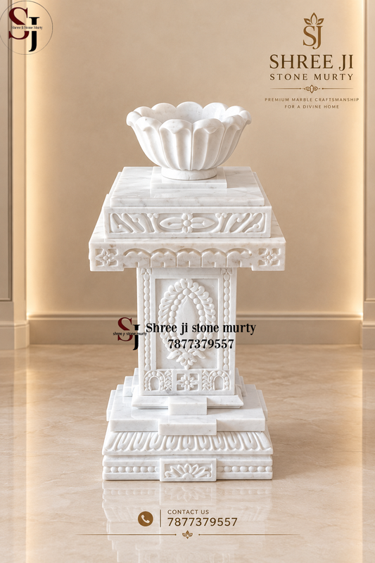 Marble Tulshi Pot